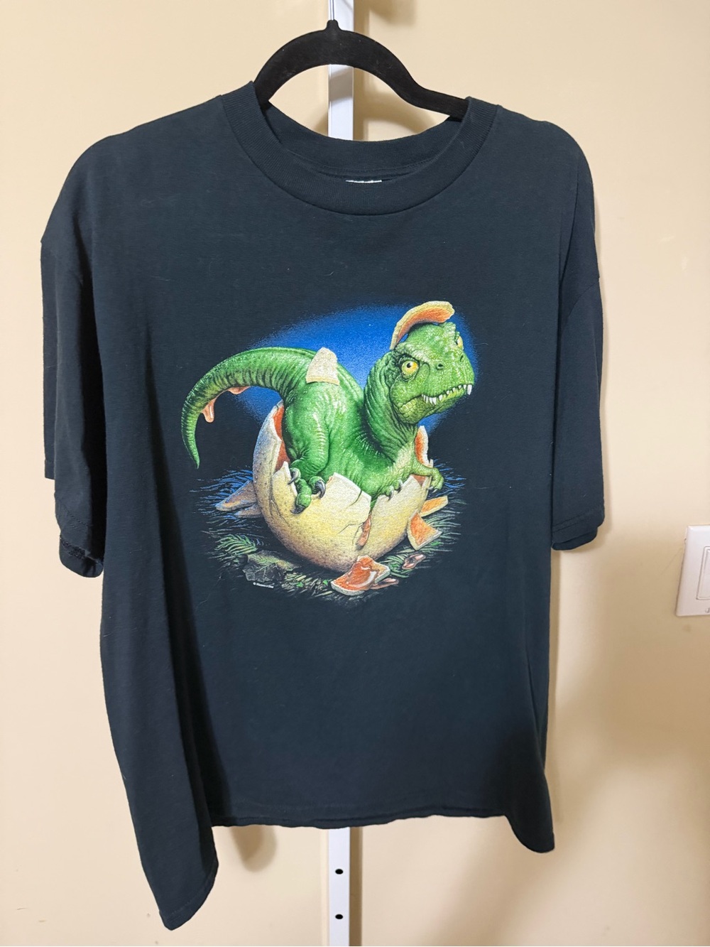 T-Rex Babies Red ANVIL Tag Just Hatched shirt